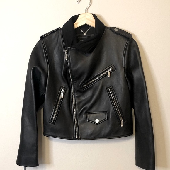 BCBGMaxAzria Jackets & Blazers - Black leather jacket